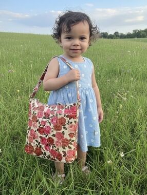 Brahmin Katherine Romantic Roses Ombré Genuine Leather Crossbody Bag NWT